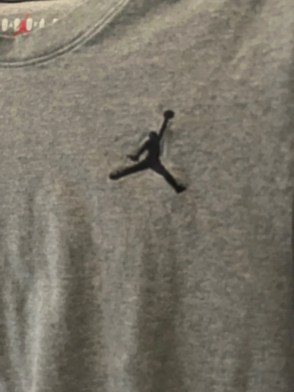 Men’s JORDAN Gray Short-Sleeve Crewneck T-Shirt with Jumpman Logo
